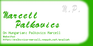 marcell palkovics business card